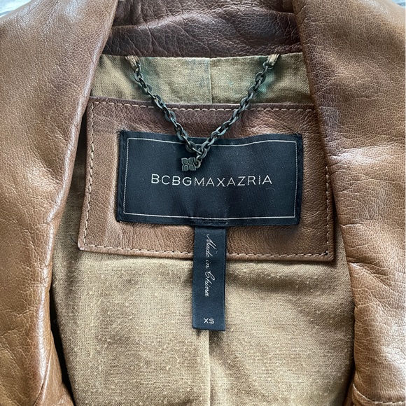 BCBG Moto Leather Jacket XS - Picture 4 of 15